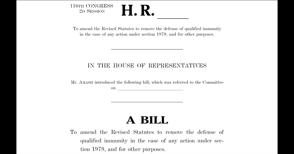 Ending Qualified Immunity Act End Qualified Immunity